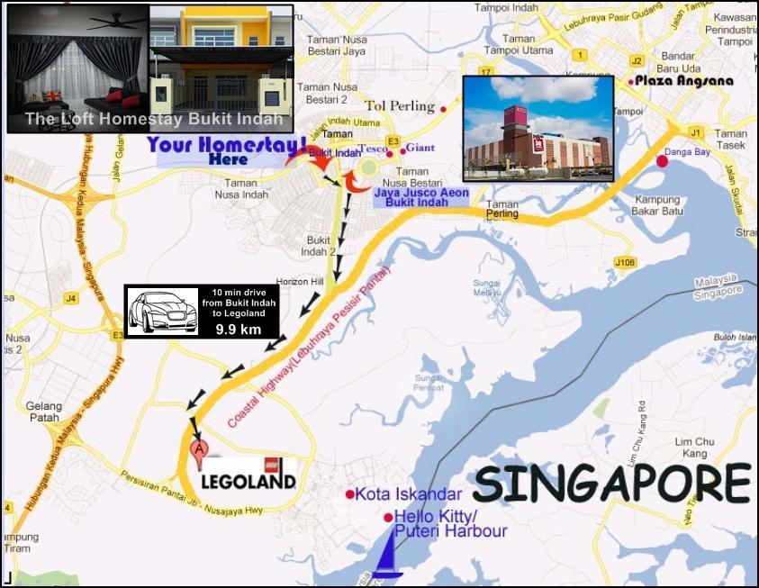 The Loft Guesthouse Bukit Indah Jb Homestay